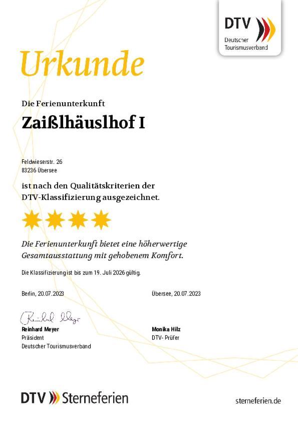 Zaisslhaeusl Hof Ferienwohnungen Übersee Habitación foto
